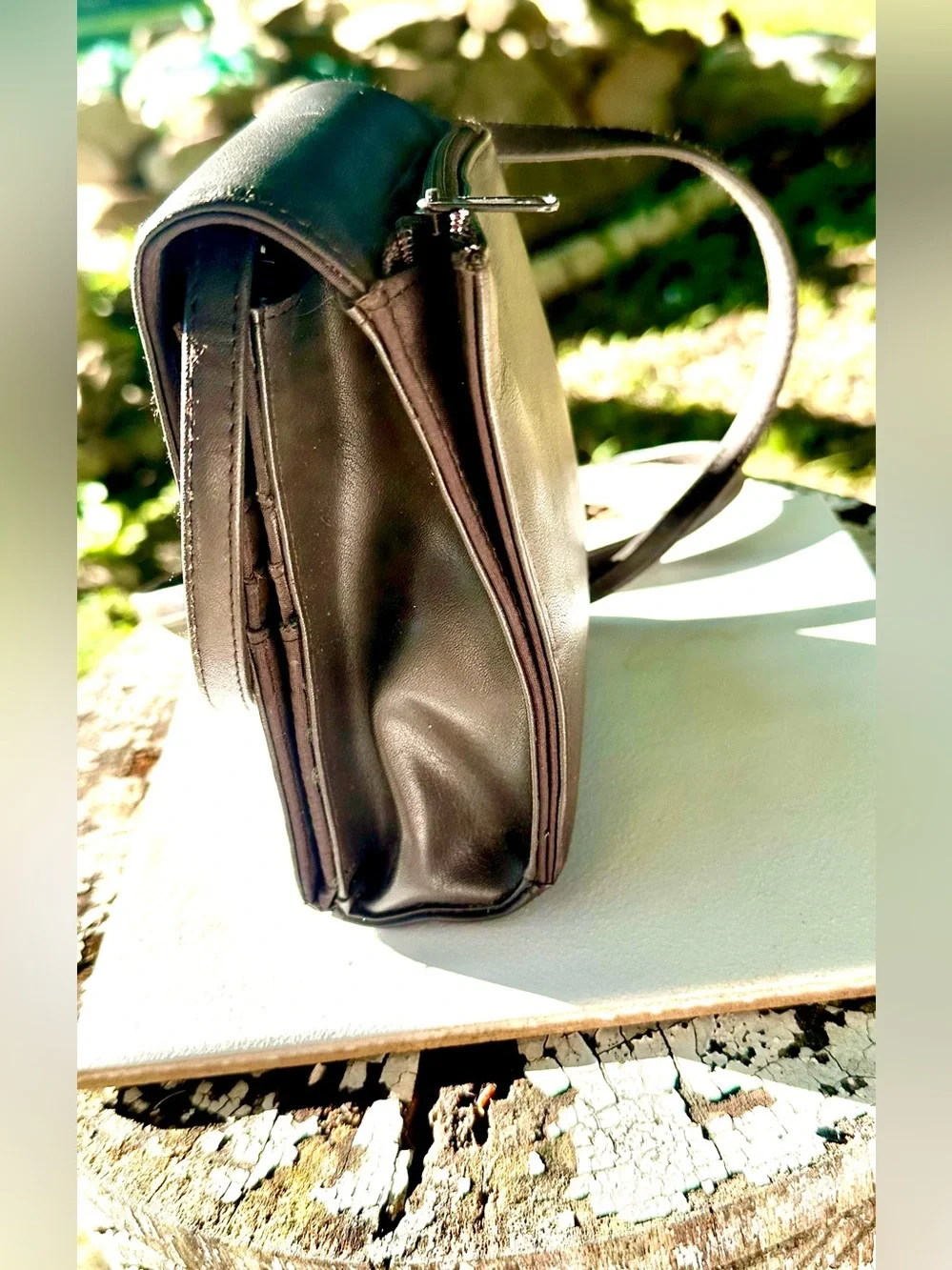 Compact Men's Crossbody Bag - Black